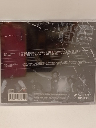 Violence Eternal Nightmare Cd Nuevo 1