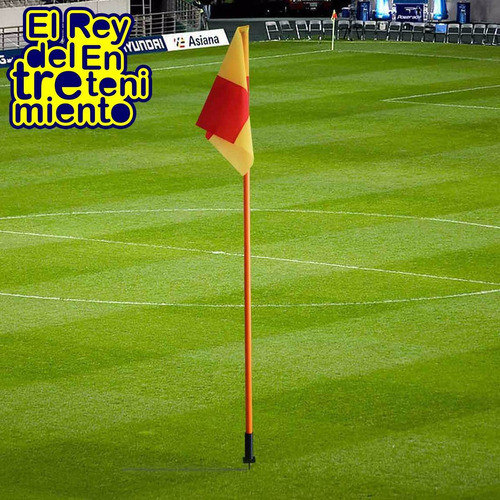 Banderín De Corner C/ Resorte P/ Fútbol Entrenamiento El Rey 1