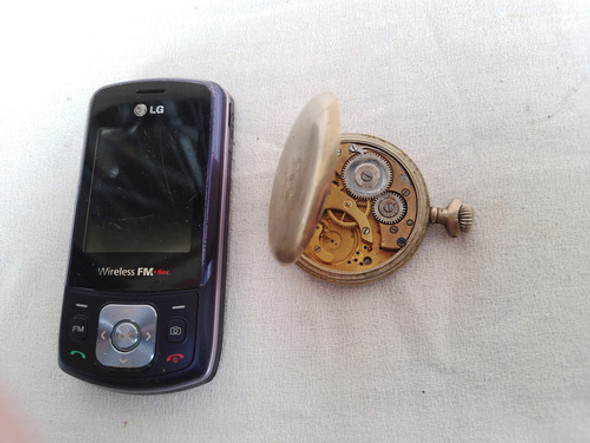 Antiguo Reloj De Bolsillo, Para Repuesto Con Faltantes Roto 1