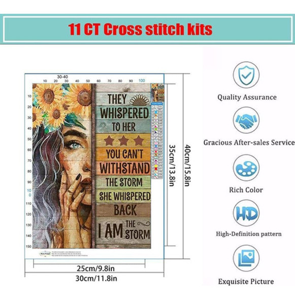 Kits De Bordado Para Principiantes, 30x40cm, 11 Patrones 1