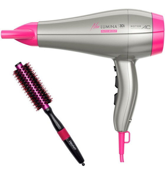 Kit Secador Gama New Lumina 3d 2200w - Escova Proart 15mm 0 Kit Secador Gama New Lumina 3d 2200w - Escova Proart 15mm 0