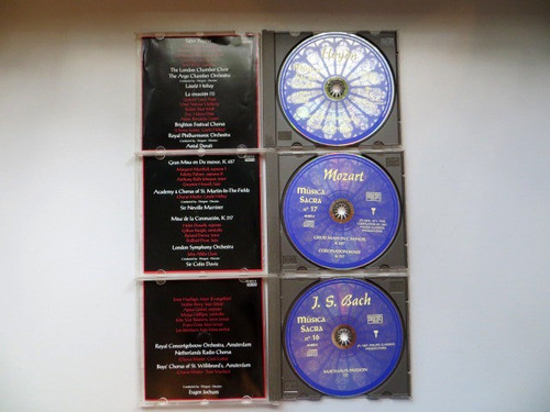 3 Cds Musica Sacra N° 16 17 Y 18 Haydn Mozart Y Bach 1