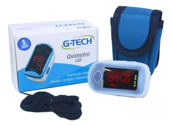 Kit Medidor De Pressão G-tech + Oximetro Digital Dedo G-tech 1