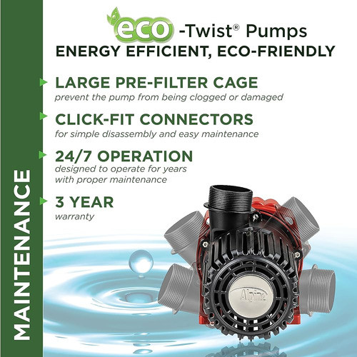 Bomba De Estanque De 3000 Gph De Ahorro De Energía Eco-twist 1