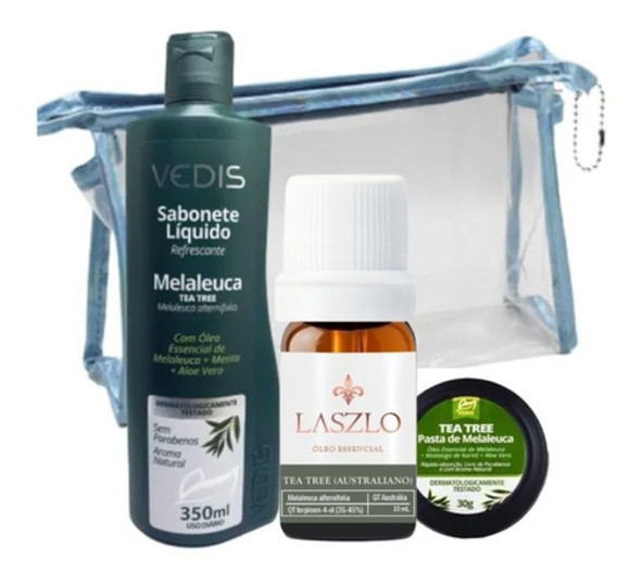 Kit Melaleuca Tea Tree Sabonete Oleo Pasta Para Acne Espinha 0 Kit Melaleuca Tea Tree Sabonete Oleo Pasta Para Acne Espinha 0