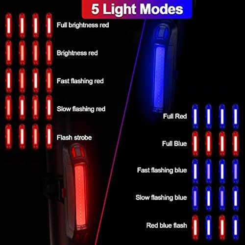 Luz Trasera De Bicicleta De 4 Piezas Luz Trasera De Biciclet 1