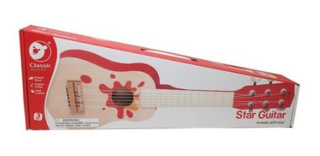 Classic World Guitarra Estrella En Madera Int 4015 Derajim 1