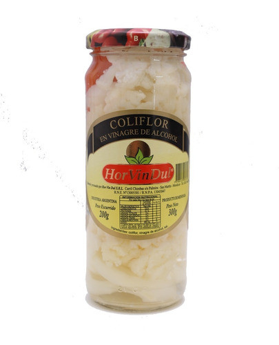 Coliflor En Vinagre Horvindul - Frasco 300 Gramos 0