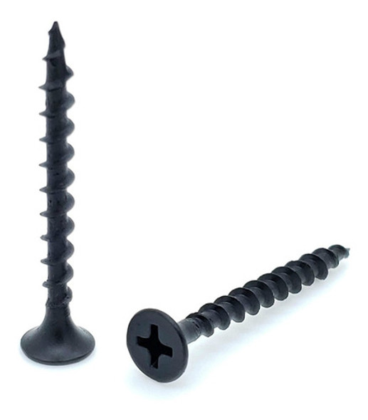 Tornillo Autoperforante Madera 6x2 Negro X 1000 Und Bg 0