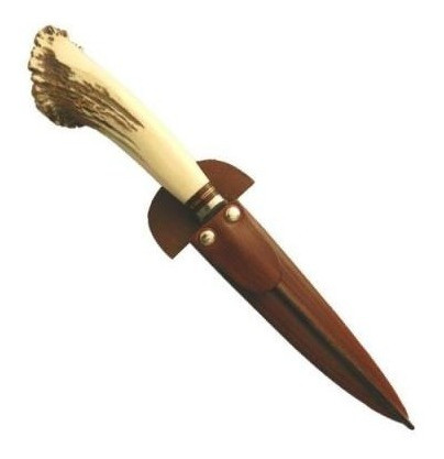 Cuchillo Eco  Hueso 14 Cm Acero Inox Vaina Vaqueta 1