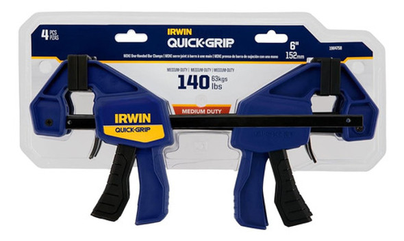 Abrazaderas Irwin Quick-grip, Una Mano, Mini Barra, 6 Pulgad 1