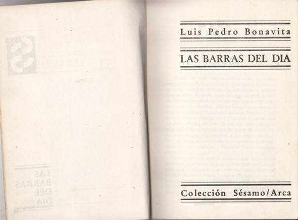 San Jose Luis Bonavita Barras Del Dia Tapa Carrozzino 1969 1 San Jose Luis Bonavita Barras Del Dia Tapa Carrozzino 1969 1