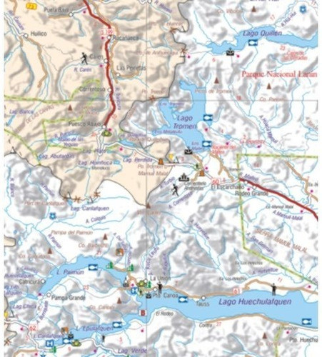 Mapa De La Región De Los 7 Lagos 1