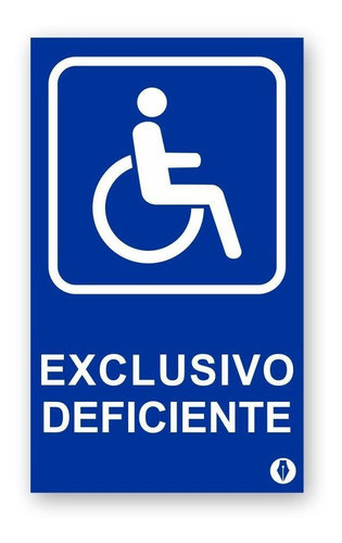 Placa Exclusivo Deficiente - Gg 40x24cm 0