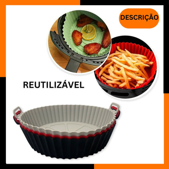 Kit 3 Forro Forma Air Fryer Erfrai Antiaderente Reutilizável 1
