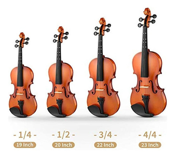 Eastar Juego De Violín 4/4 Violín De Tamaño Completo Eva-2 P 1
