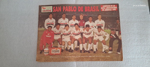 Póster San Pablo (brasil) Campeón Libertadores 1992 0