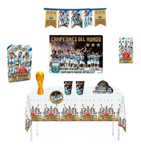 Linea Argentina Completa Mundial Campeones Cumpleaños 0