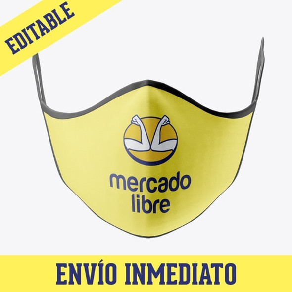 Plantilla Mostrario Mockup Barbijo Tapabocas Editable Mod 14 1