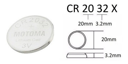 Pila Boton Cr2032 3v Litio X Unidad 1