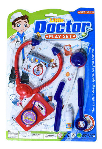 Set Juego De Quiero Ser Doctor 6 Piezas Juguete Doctora 0