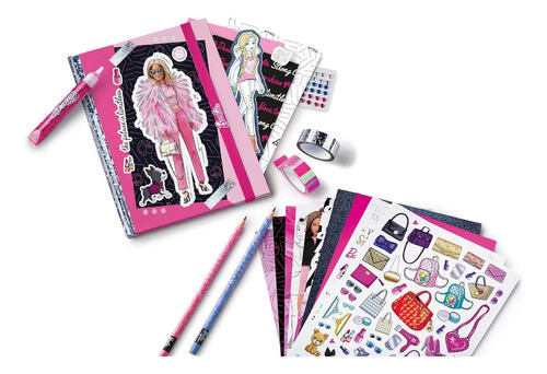 Set Barbie Scrapbooking Maped Manualidades 55 Accesorios 1