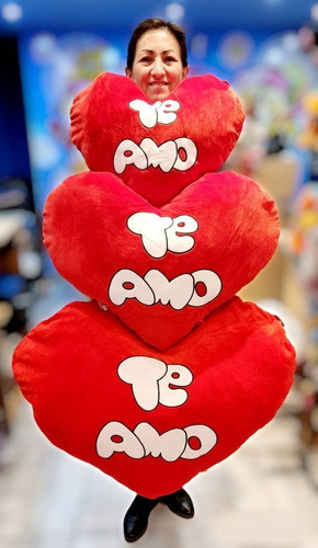 Corazón De Peluche Gigante Importado Te Amo Enamora En Grand 1