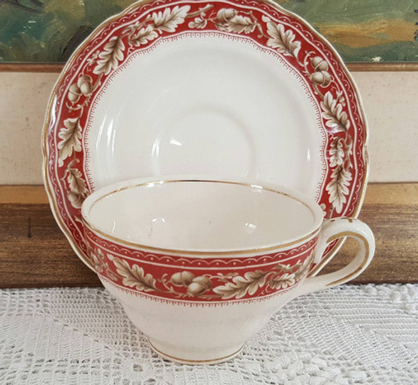Dúo Te Taza Y Platillo Loza Antigua Inglesa Grindley 0