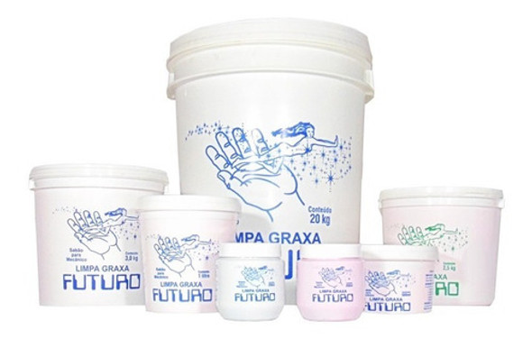 Kit 3 Balde Sabao P/ Lavar Maos Mecanico Graxa Futuro 3kg 1