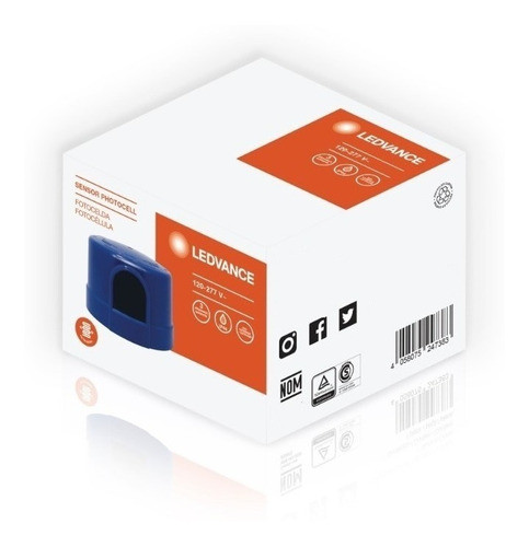 Sensor Fotocelula 10a 3 Contactos Ext- Ledvance - + Zocalo 1