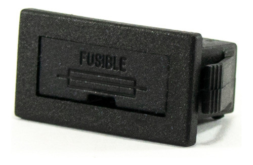 4 Portafusibles 20x5mm Para Panel (26x12mm) Negro 10a 0