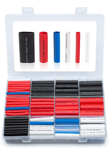 Tubo Termocontraible De 275 Piezas -varias Medidas Y Colores 0