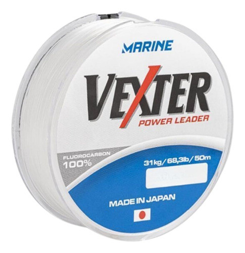 Linha Power Leader Fluorocarbon Marine Vexter 37lb 0,52mm 0