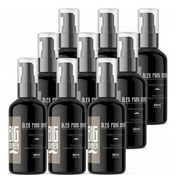 Óleo Para Barba Big Barber 60ml Argan Kit Top Com 9 Unidades 0