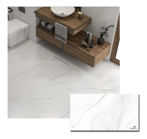 Porcelanico 60x120 Satinado Carrara Aspen Tendenza 2da 0