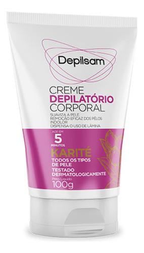 Creme Depilatorio Corporal Depilsan Manteiga De Karite 100g 0