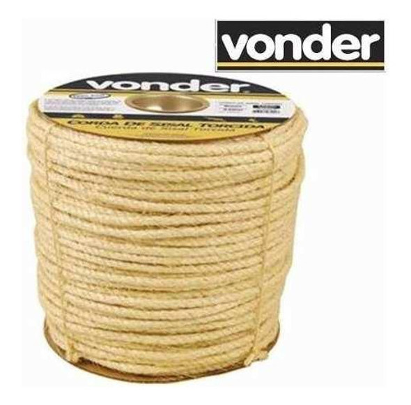 Cuerda Sisal 8mm X 220mts Carretel Vonder G P 0