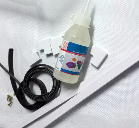 Mosquitero Magnetico, Hacelo Tu Mismo! Tela De Plastico Pvc. 0