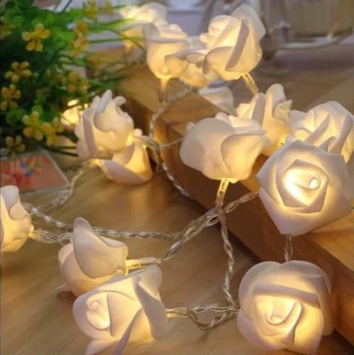 Guirnaldas Luces 10 Rosas 3.5  Mts   Decoración 0