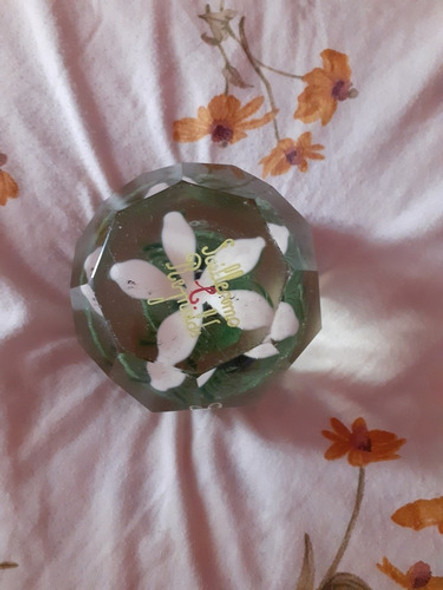 Pisapapeles De Vidrio Sulfuro Antiguo 0 Pisapapeles De Vidrio Sulfuro Antiguo 0