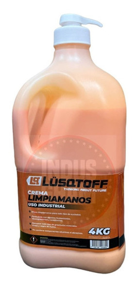 Crema Limpiamanos Bidon Dispencer 4kg Lusqtoff Lcrem4kg-9 1 Crema Limpiamanos Bidon Dispencer 4kg Lusqtoff Lcrem4kg-9 1