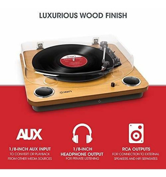 Ion Audio Max Lp: Tocadiscos De Conversión De Vinilo De Tres 1