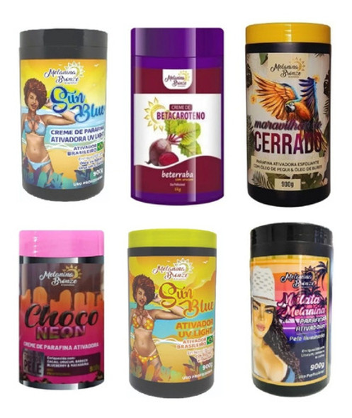 Kit 6 Produtos Para Bronzeamento Melanina Bronze 0