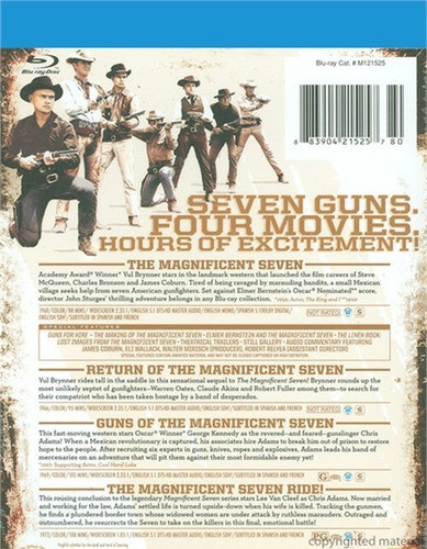 Blu-ray The Magnificent Seven / Los 7 Magnificos / 4 Films 1