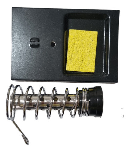 Apoya Soldador Con Base Metal Y Esponja Vegetal 0