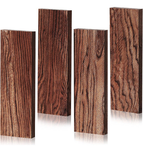 Mango De Madera Natural Para Diy, 12 Cm X 4 Cm X 1 Cm, 4 Pie 0