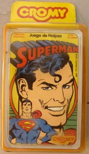 Juego Naipes Superman Cromy Cto Original No Repro Retro Kxz 0