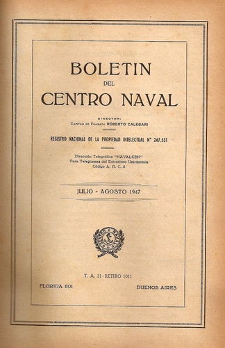 Boletin Del Centro Naval Nro. 585-586 0
