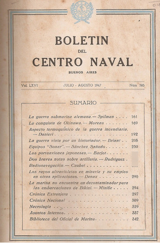 Boletin Del Centro Naval Nro. 585-586 1