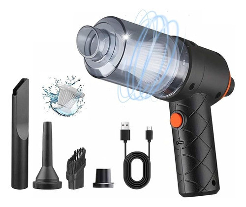 Aspirador De Pó 2 Em 1 Portátil Carro E Casa Recarregável 0